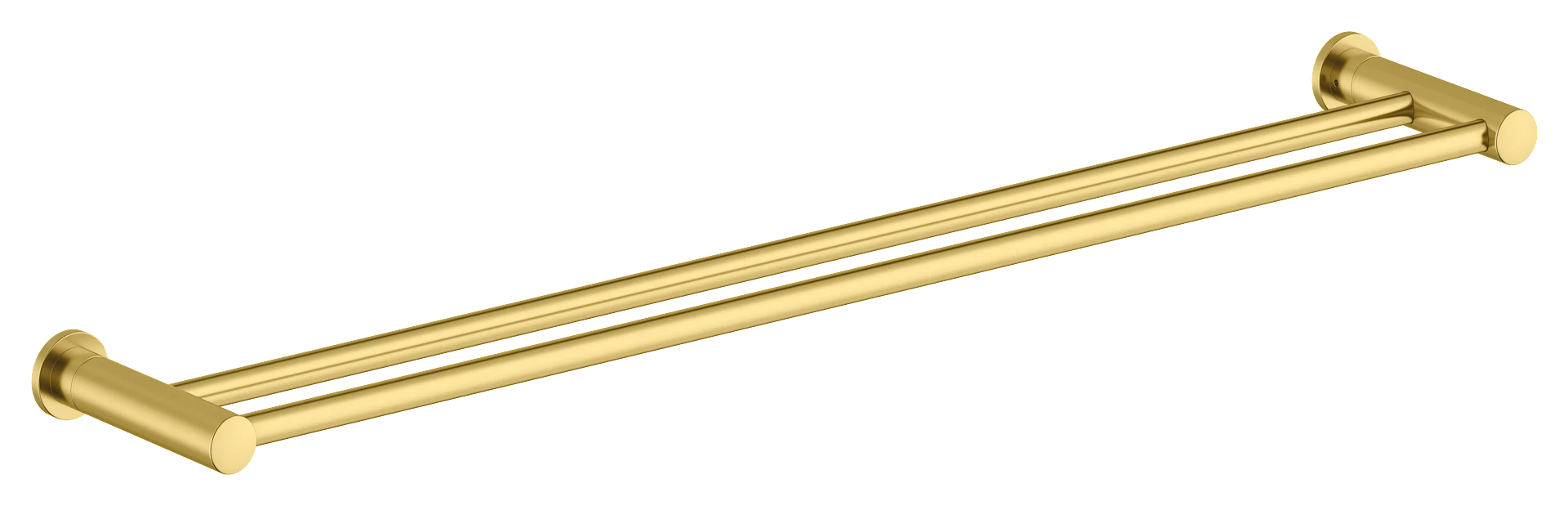 NRF4332822 - Silhouet håndklestang dobbel, børstet messing - 